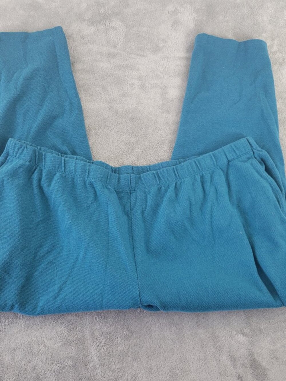 Lands' End Women's Jogger Pants 3X Blue Cotton Blend Pull On BLU184E